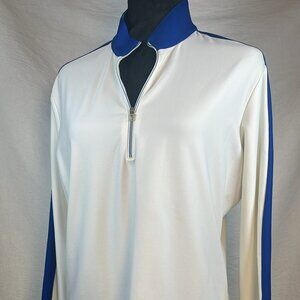 Greg Norman/The Shark Lady's Golf 1/4 Zip Shirt Long Sleeve SX Lg Sport Activewe
